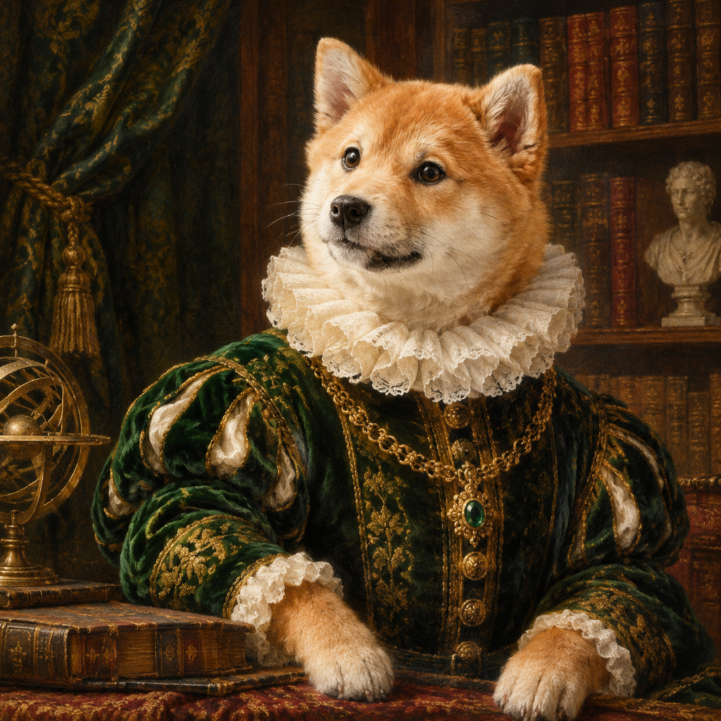 Aristocrat Elegance — regal pet portrait sample